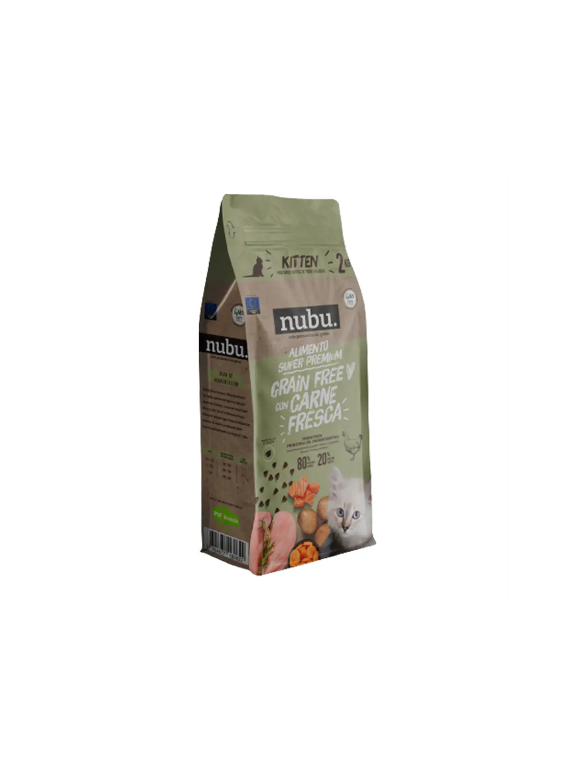 ALIMENTO SUPER PREMIUM NUBU KITTEN  2 KG 2