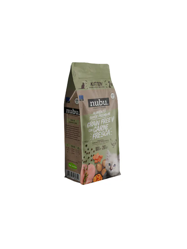 ALIMENTO SUPER PREMIUM NUBU KITTEN  2 KG 2