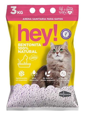 Arena Para Gatos Hey! 3kg, Productos