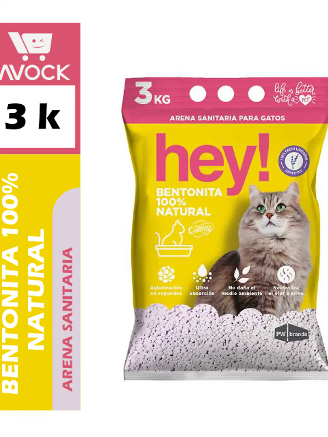 HEY! ARENA 3KG AROMA LAVANDA 1