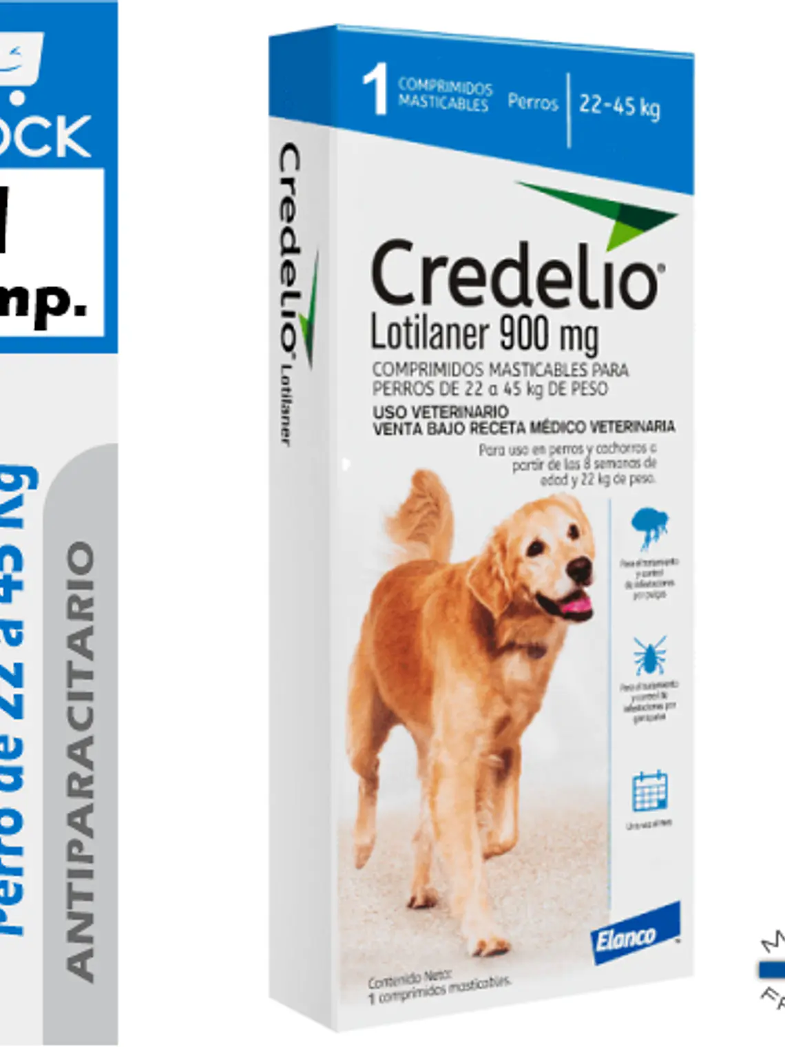 CREDELIO PERROS 900 mg 22 a 45 kg 1