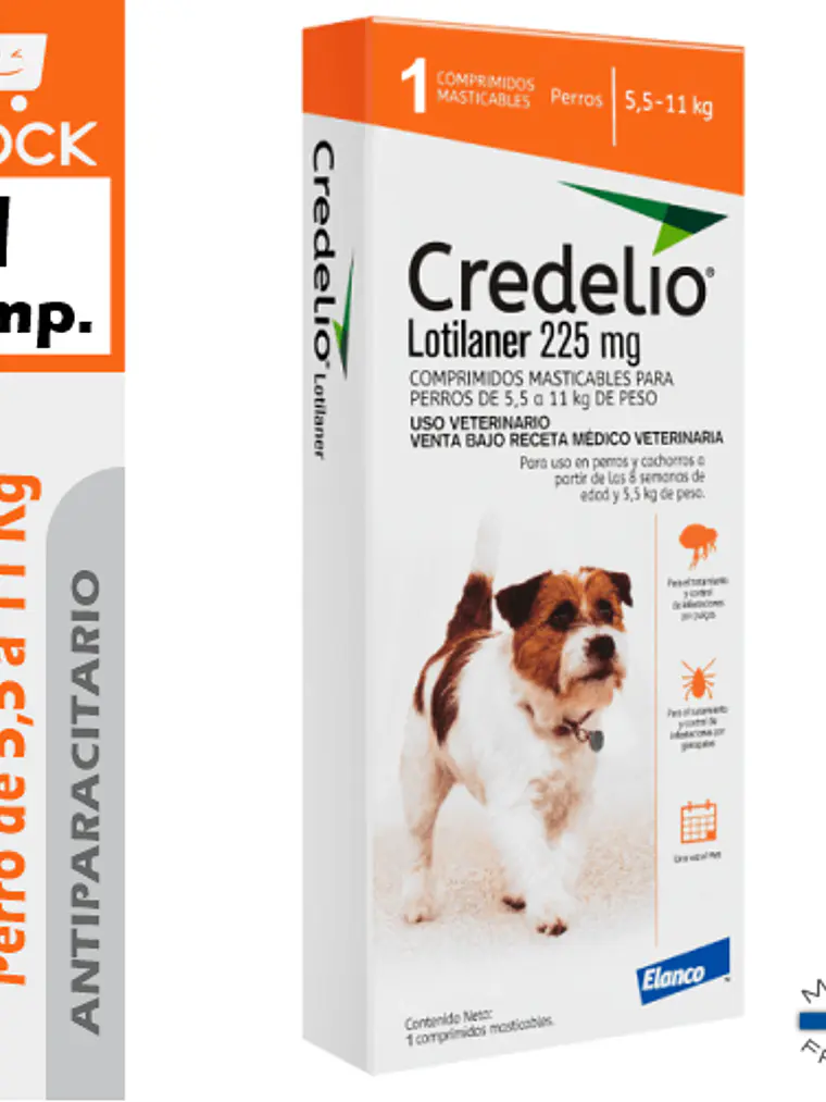CREDELIO PERRO 225MG  5.5 - 11 kg  1