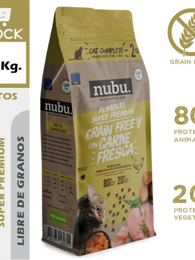 NUBU CAT COMPLETE 2 KG 1