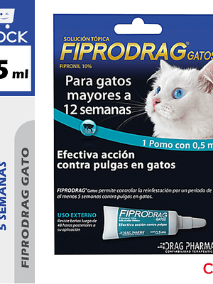 FIPRODRAG PIPETA DE GATO 0,5 ML