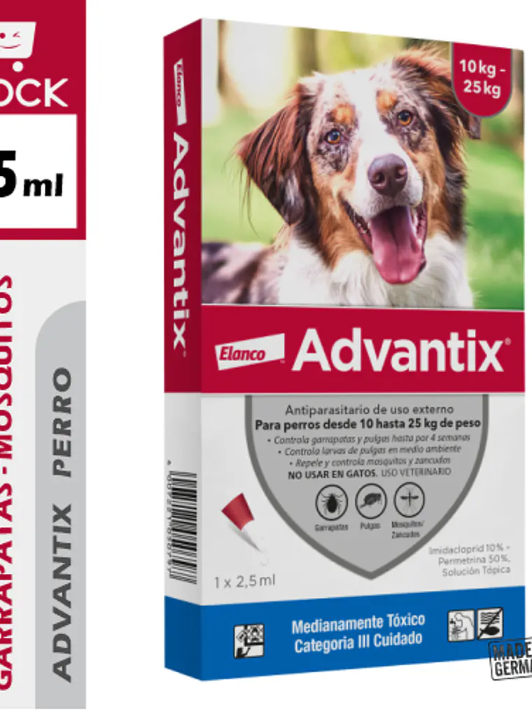 ADVANTIX PIPETA PARA PERROS 10 - 25 kg 1