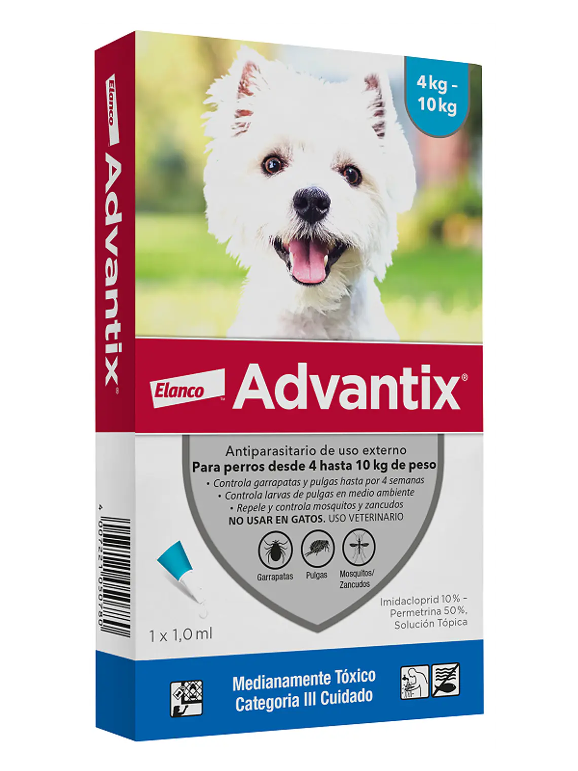 ADVANTIX PIPETA PERRO 4 A 10 KG  2