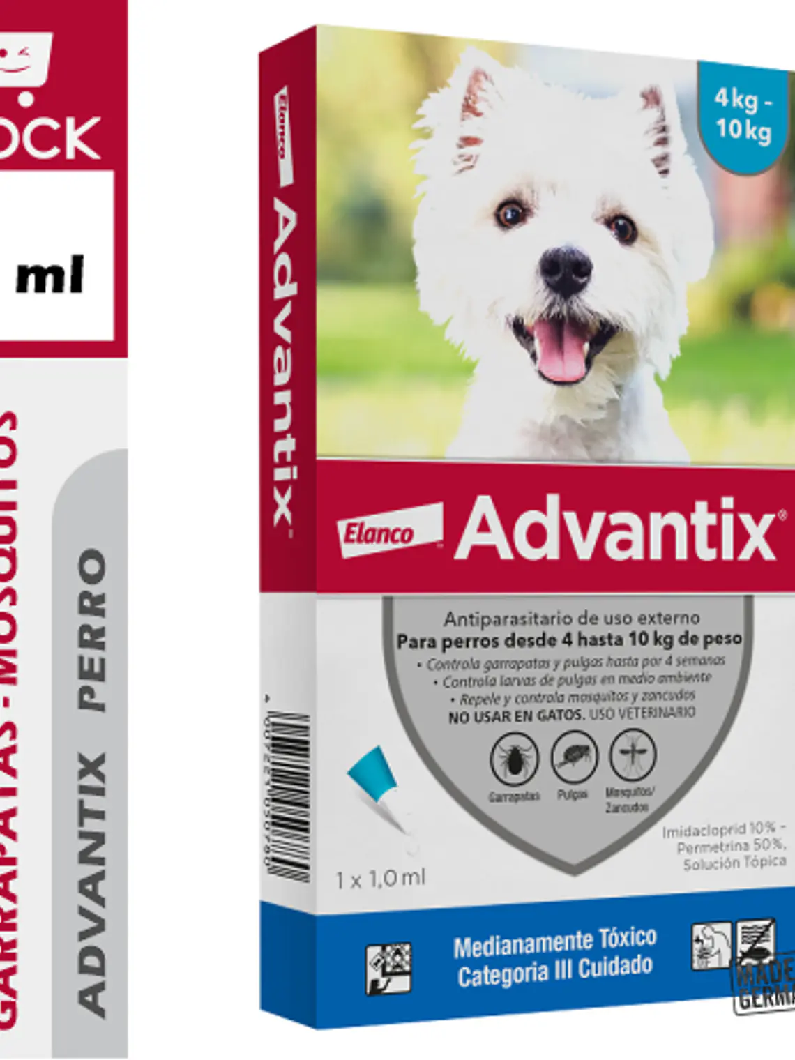 ADVANTIX PIPETA PERRO 4 A 10 KG  1