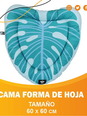 CAMA FORMA DE HOJA