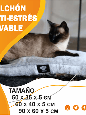 COLCHÓN ANTI-ESTRÉS LAVABLE