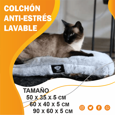 COLCHÓN ANTI-ESTRÉS LAVABLE