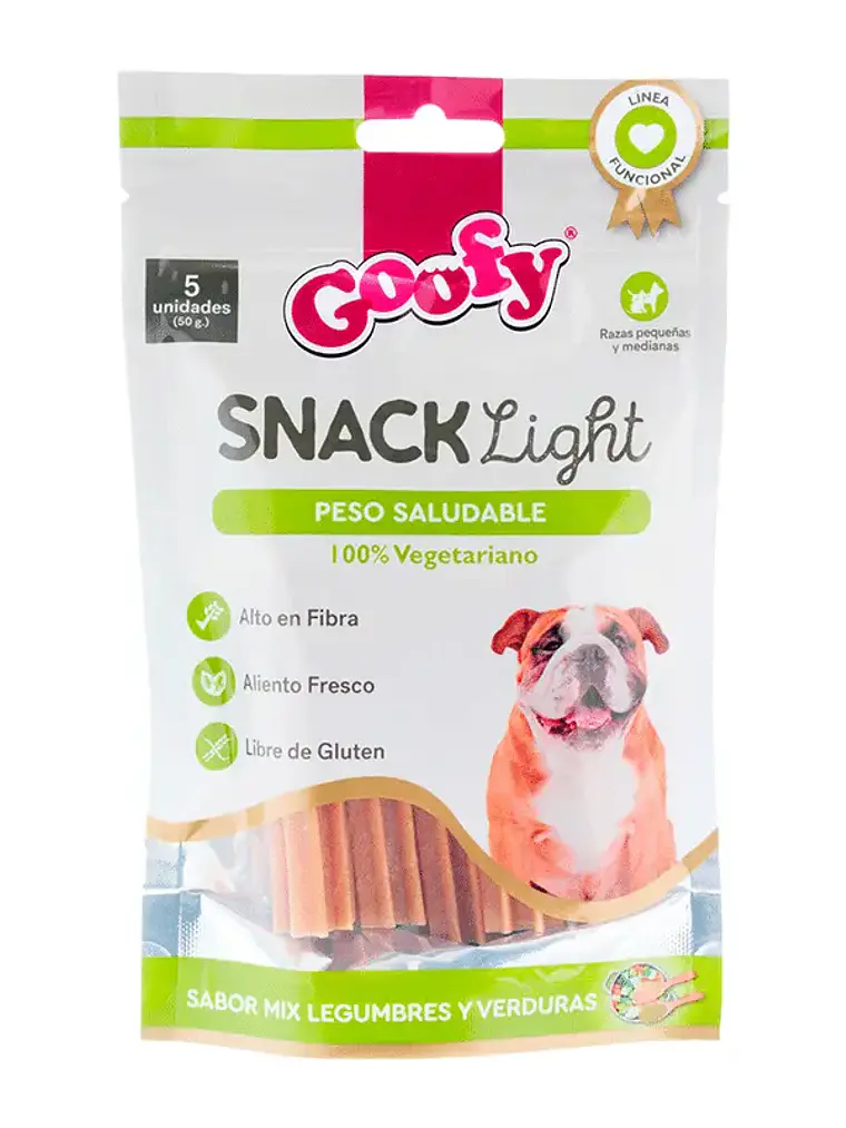 SNACK GOOFY LIGHT VEGETARIANO 100% 50G 1