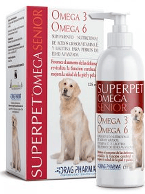 SUPERPET OMEGA SENIOR - SOLUCIÓN ORAL OMEGA 3 Y 6 125 ML