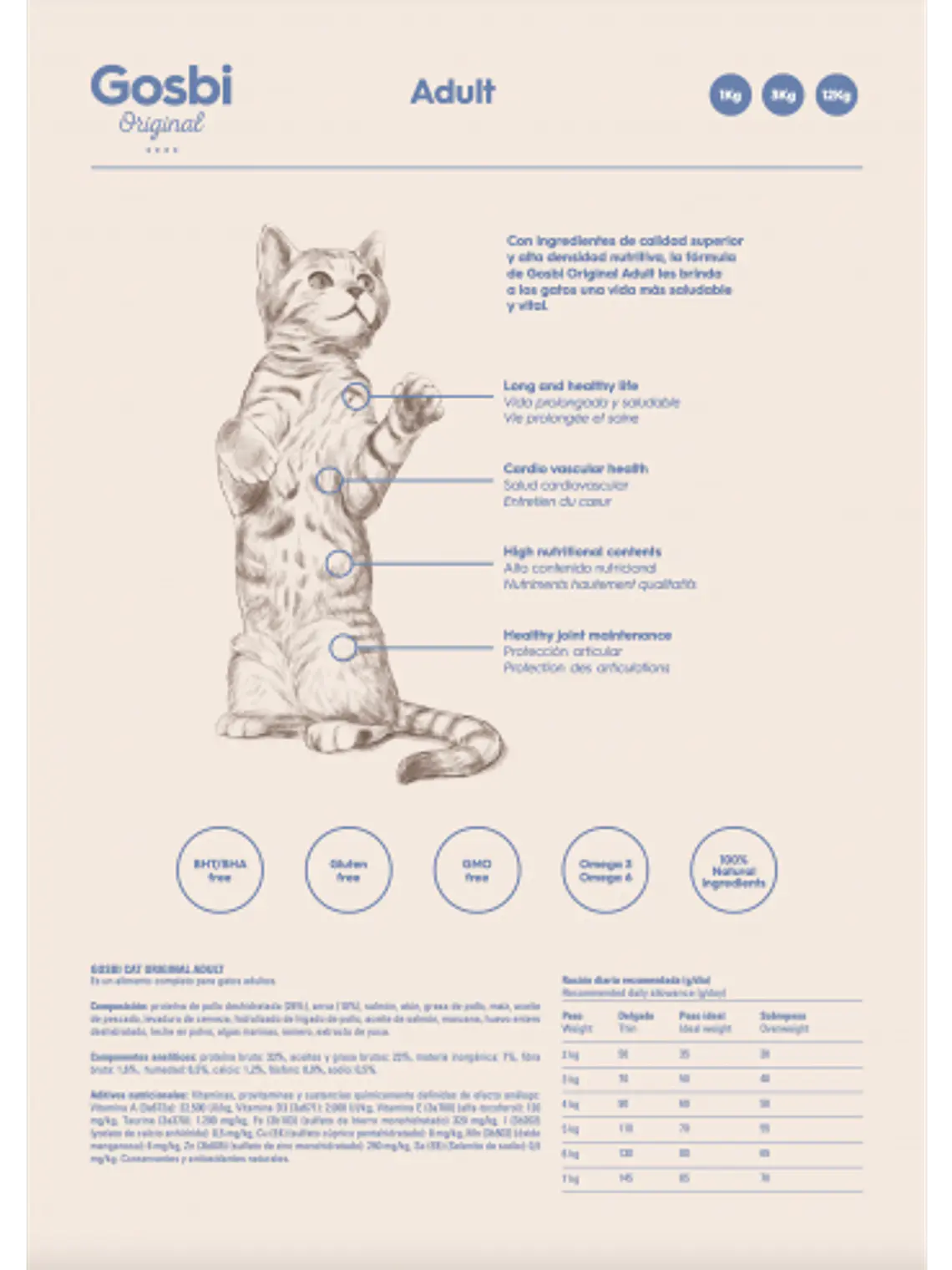 GOSBI ORIGINAL PARA GATO ADULTO 12 KG 2