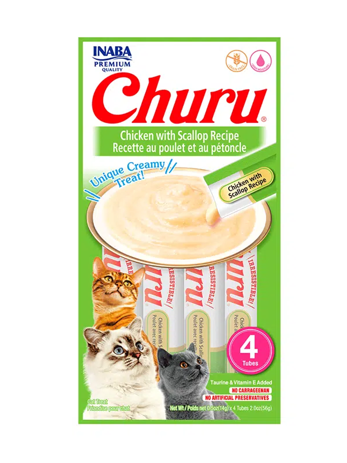 Churu de pollo con vieira – 4und 1