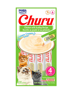 Churu de pollo con vieira – 4und