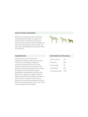 Nomade raza pequeña 10 Kg