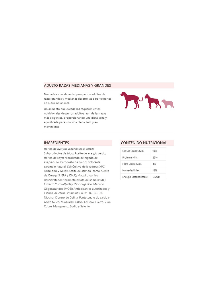 Nomade Perro Adulto 20 KG 2