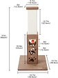POSTE RASCADOR PARA GATOS + JUGUETE - Miniatura 3