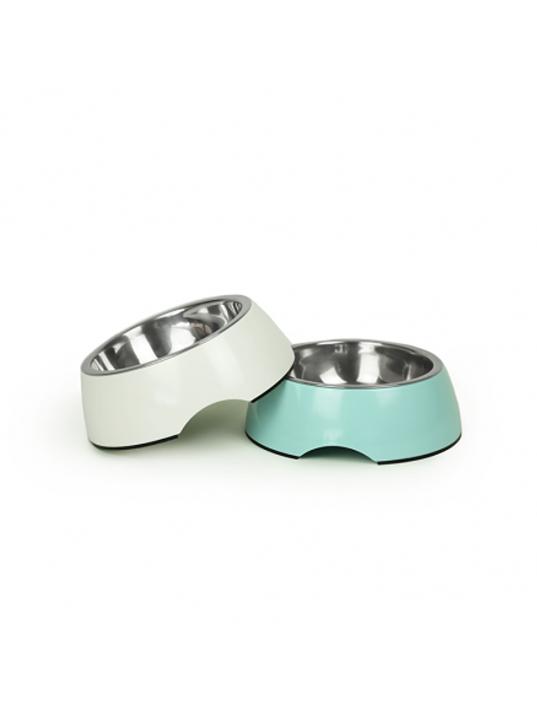 BRNX PLATO MELAMINA + INOX BLANCO M 1