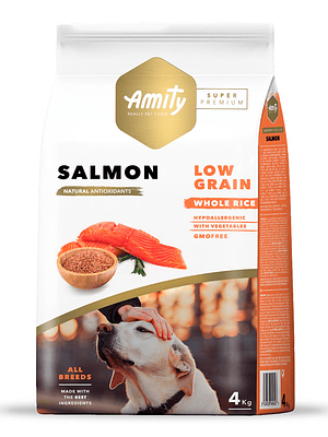 AMITY PERRO ADULTO BAJO EN GRANOS SALMON 4 KG