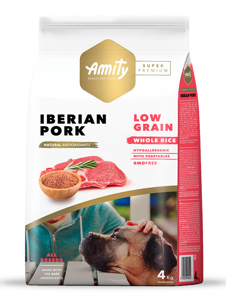 AMITY PERRO ADULTO BAJO EN GRANOS  CERDO IBERICO 4KG 1