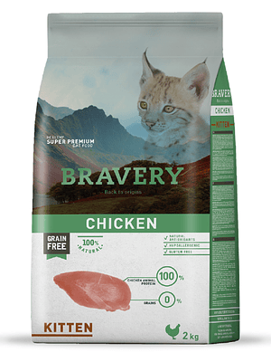 Bravery Kitten Pollo 2 Kg