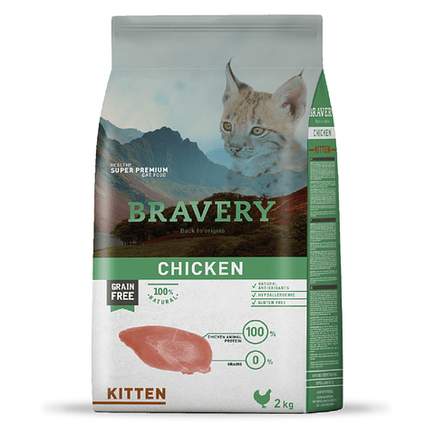 Bravery Kitten Pollo 2 Kg
