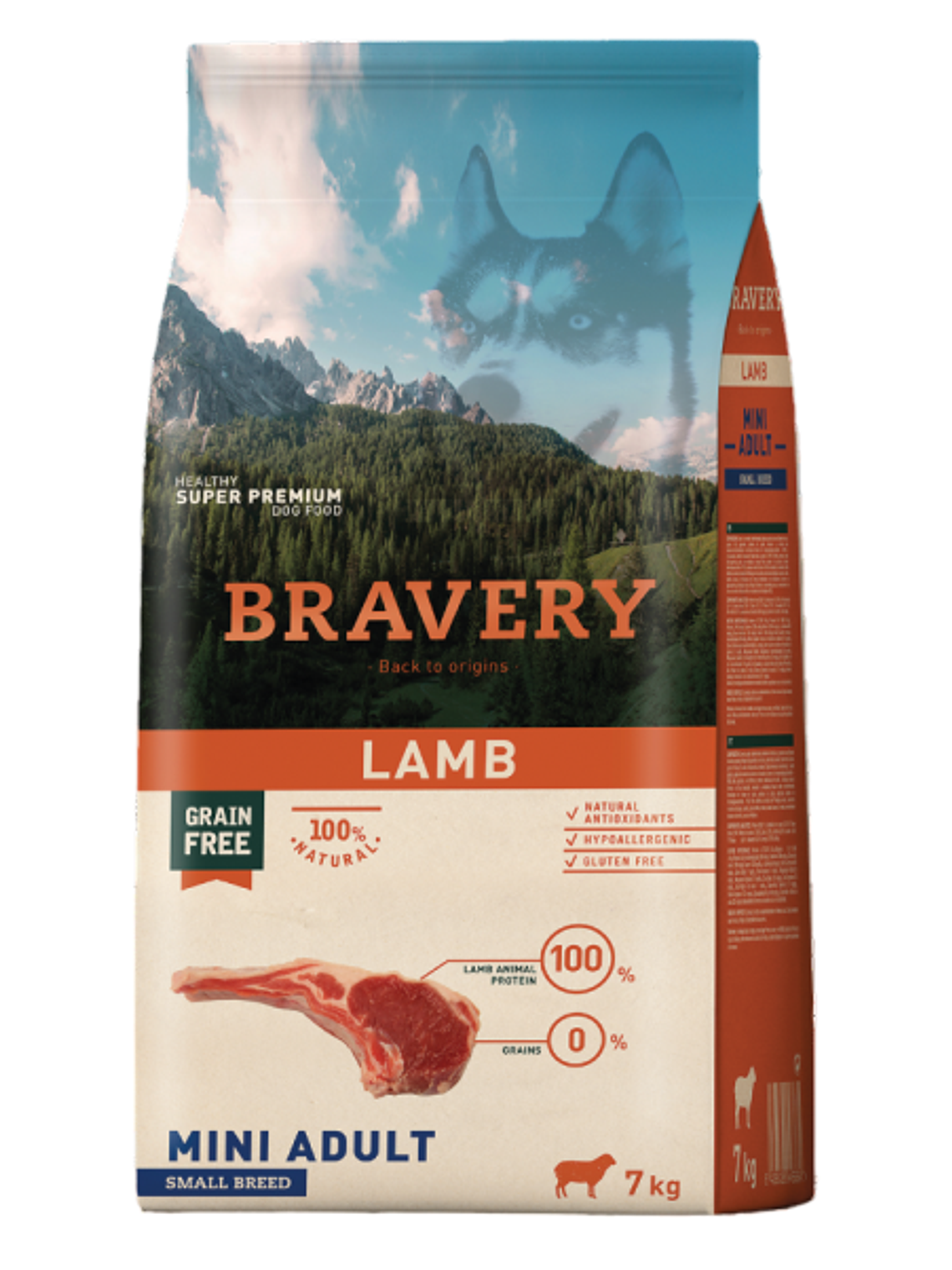 Bravery Perro Cordero 7 Kg 1
