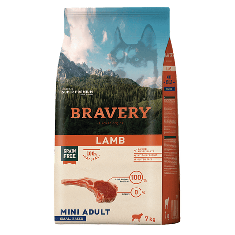 Bravery Perro Cordero 7 Kg