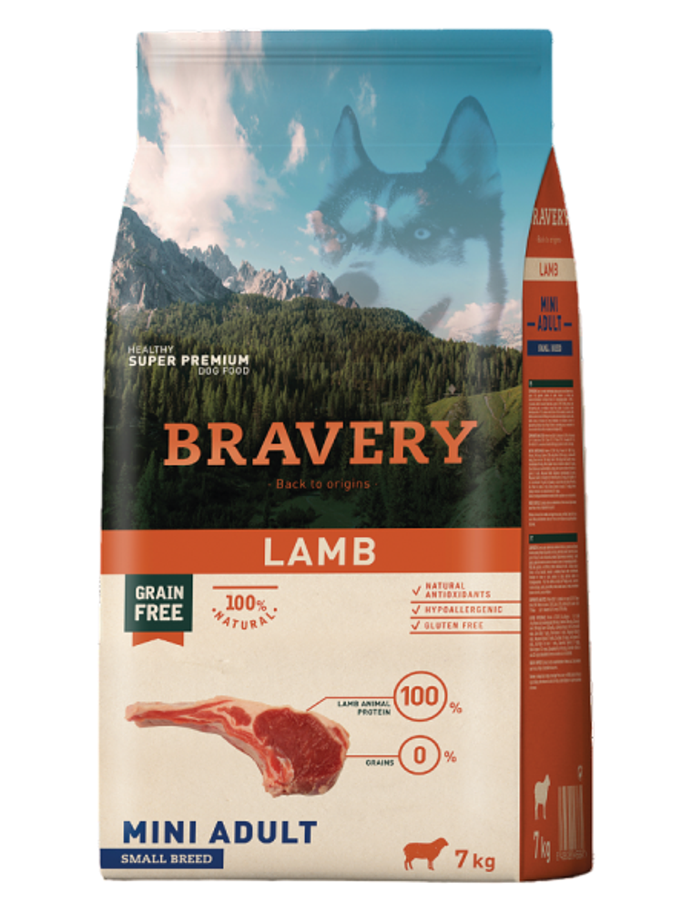 Bravery Perro Cordero 7 Kg 1