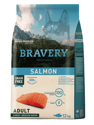 BRAVERY PERRO ADULTO SALMON 12K