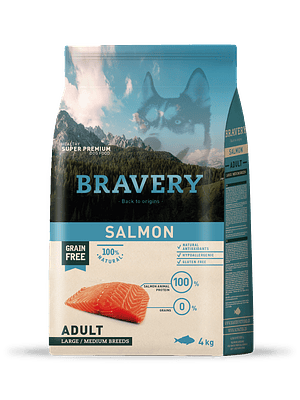 BRAVERY PERRO ADULTO SALMON 4K
