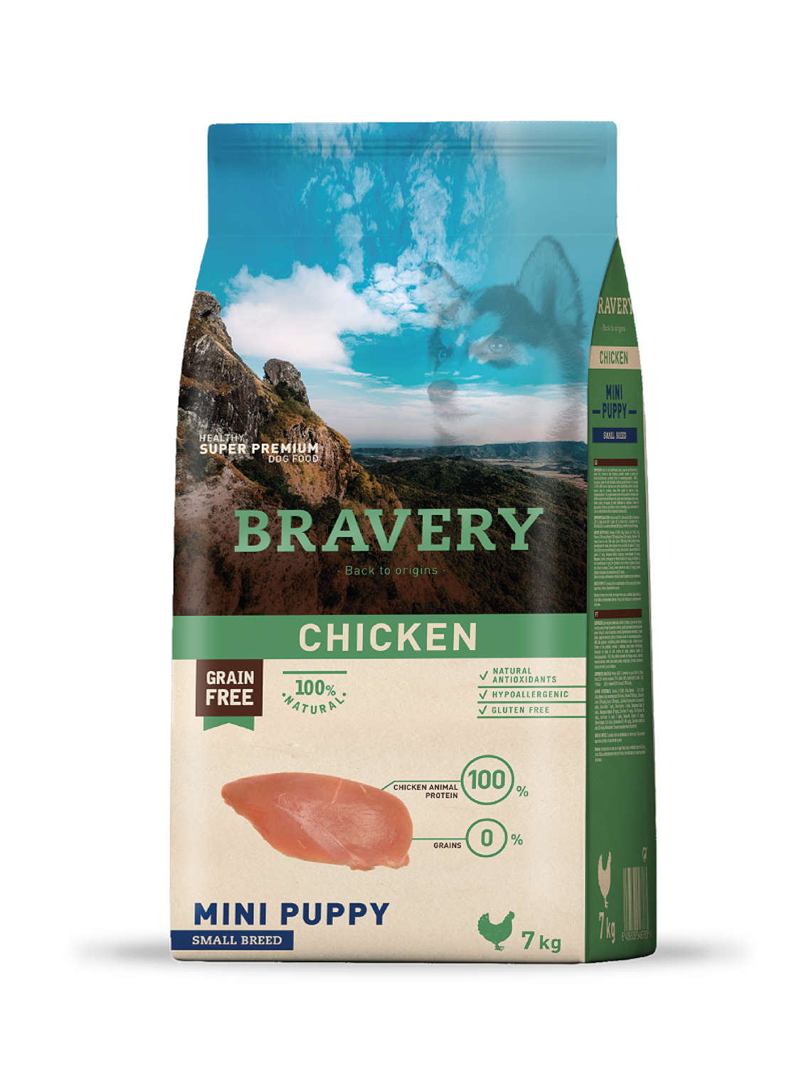 Bravery Perro Cachorro Pollo 7 Kg 1