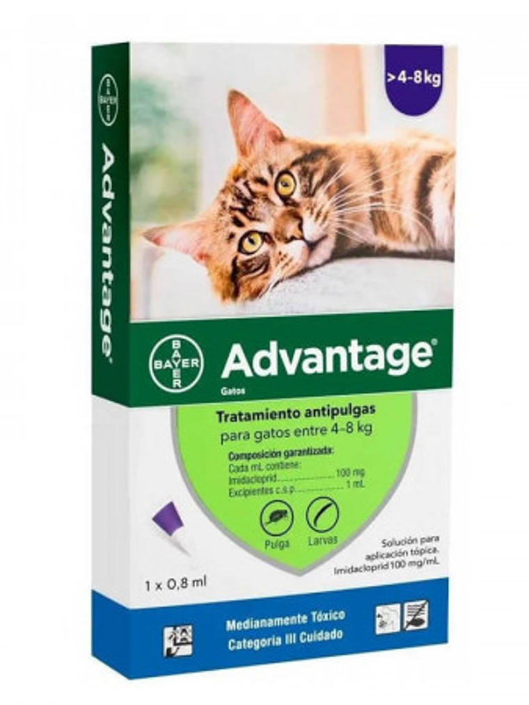 ADVANTAGE PIPETA GATOS 4 A 8 KG 1