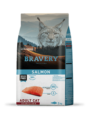 BRAVERY SALMON ADULT CAT STERILIZED 2 KG