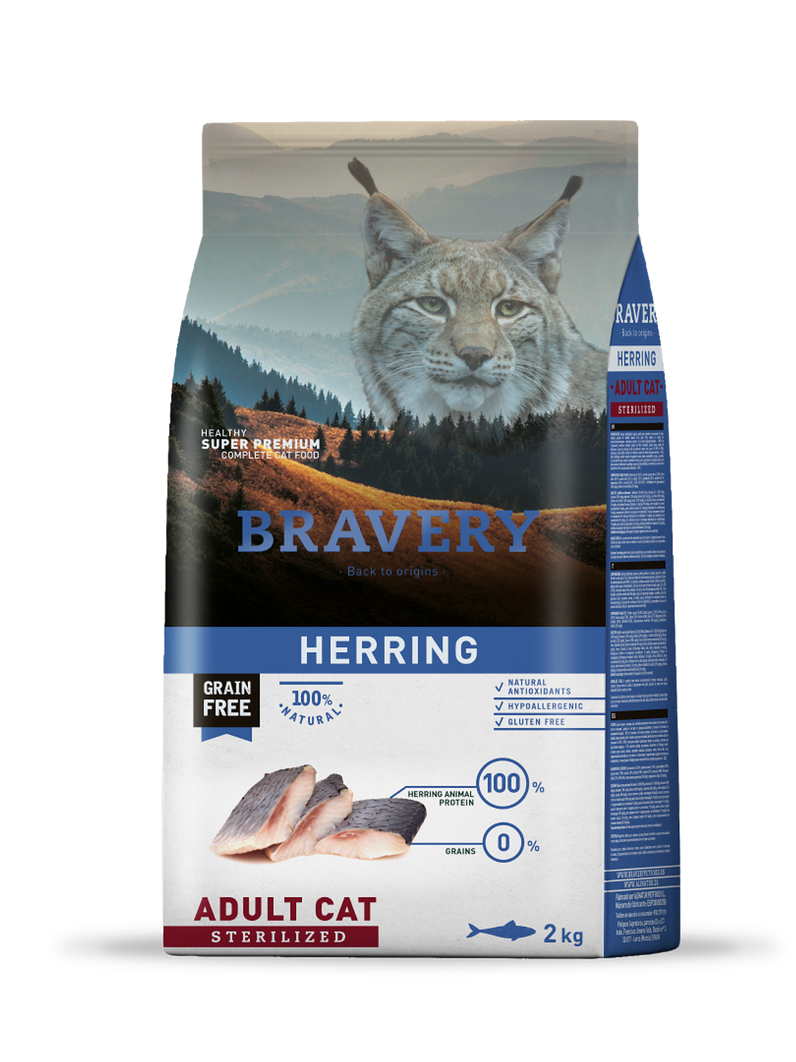 BRAVERY HERRING ADULT CAT STERILIZED 2 KG 1