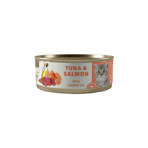 AMITY TUNA AND SALMON KITTEN WET FOOD 80 GR