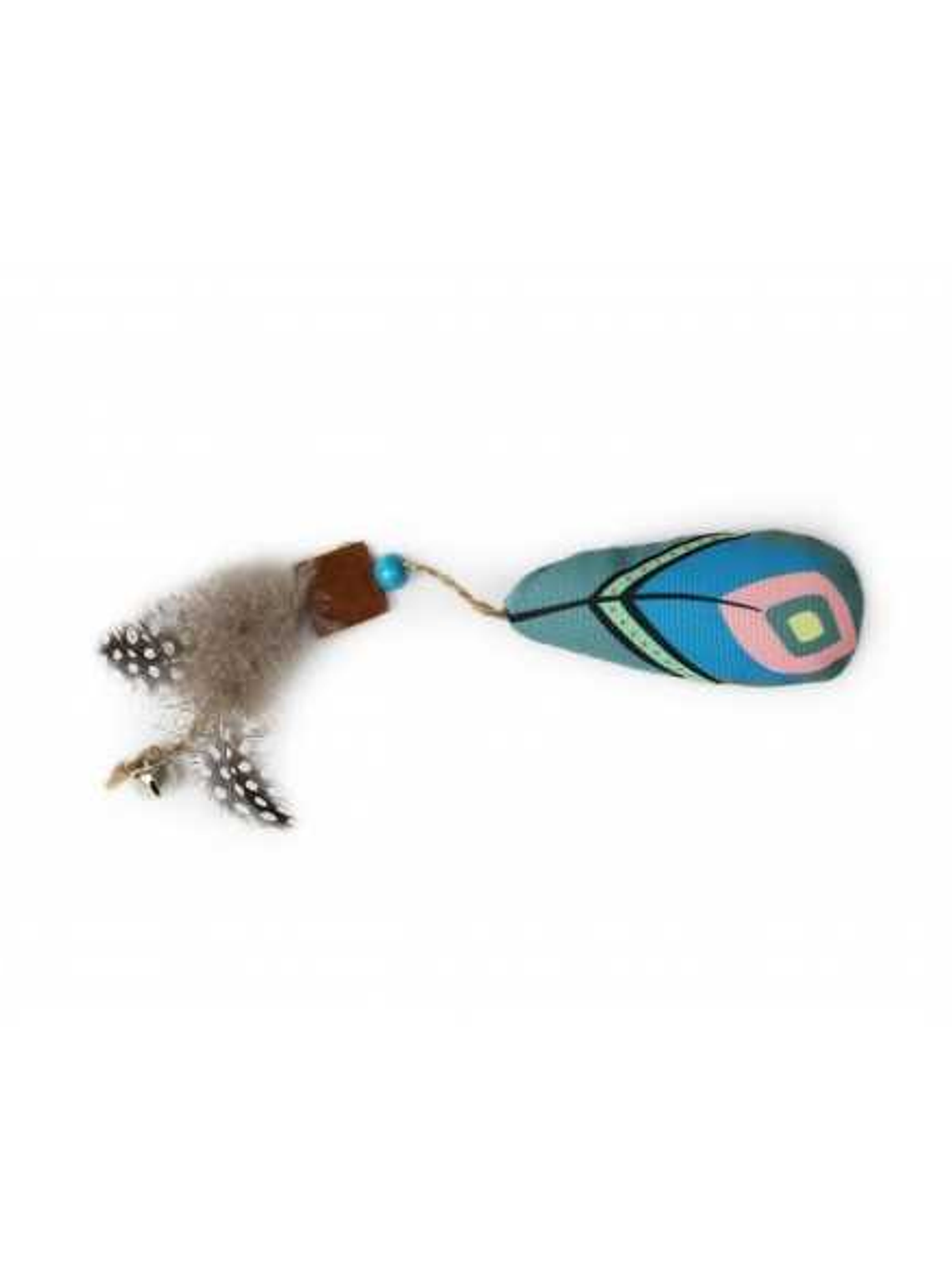 BRNX CAT MAXI TOY PLUMA BOHO CELESTE 4