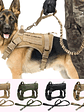 Chaleco Arnés Negro y De Camuflaje Táctico Para Perros Medianos Y Grandes - Miniatura 2