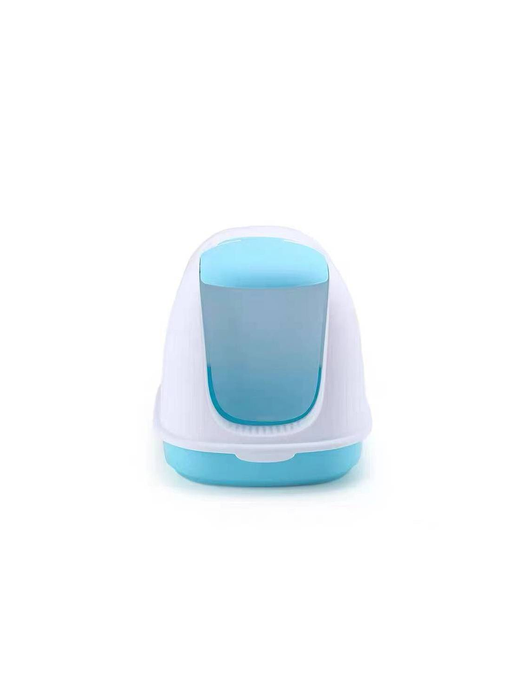 Arenero para Gatos en calipso y rosado, Baño Sanitario, Arenero Cerrado Cúpula 2