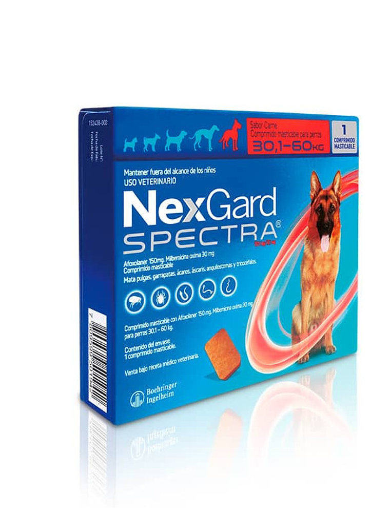 NEXGARD SPECTRA DE 30,1 - 60 KG - ANTIPARASITARIO MASTICABLE 1