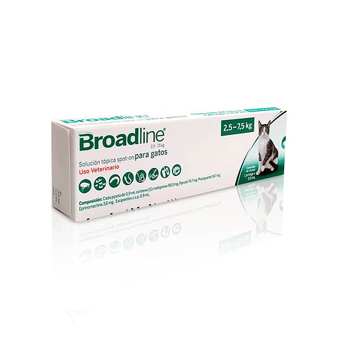 BROADLINE PIPETA GATO 0,9ML - 2,5-7,5KG