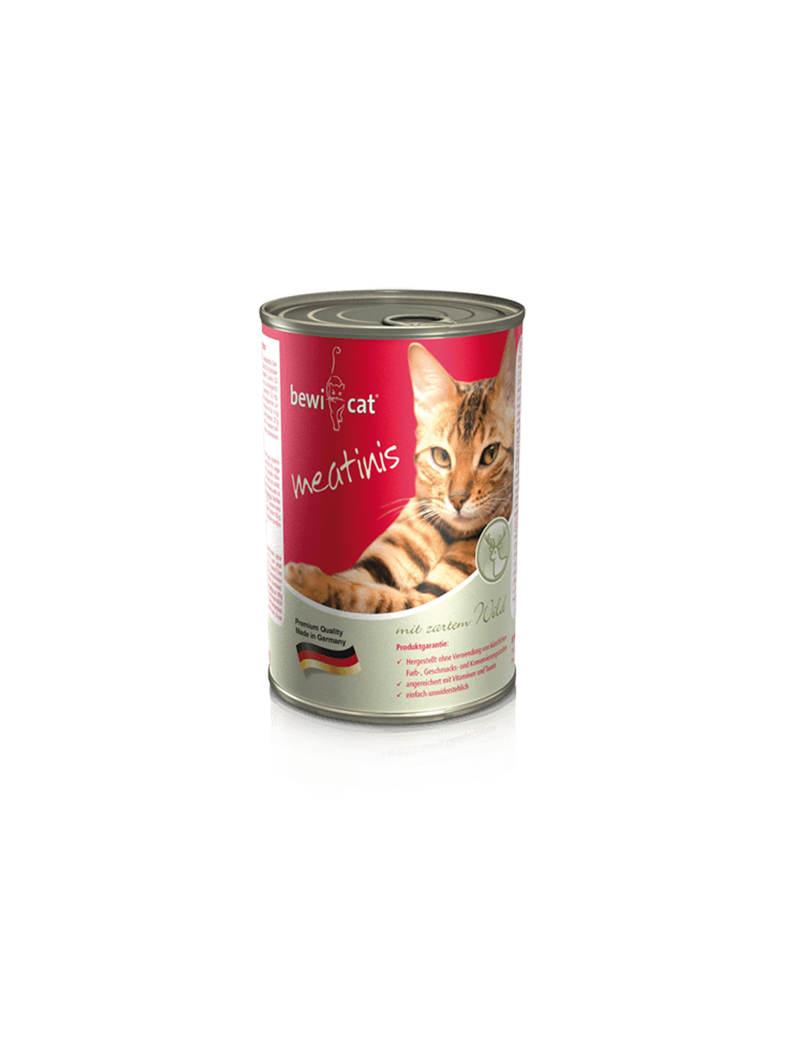 BEWICAT DISPLAY LATAS MEATINIS RICO EN VENADO 400 GR 1