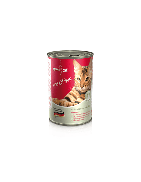 BEWICAT DISPLAY LATAS MEATINIS RICO EN VENADO 400 GR