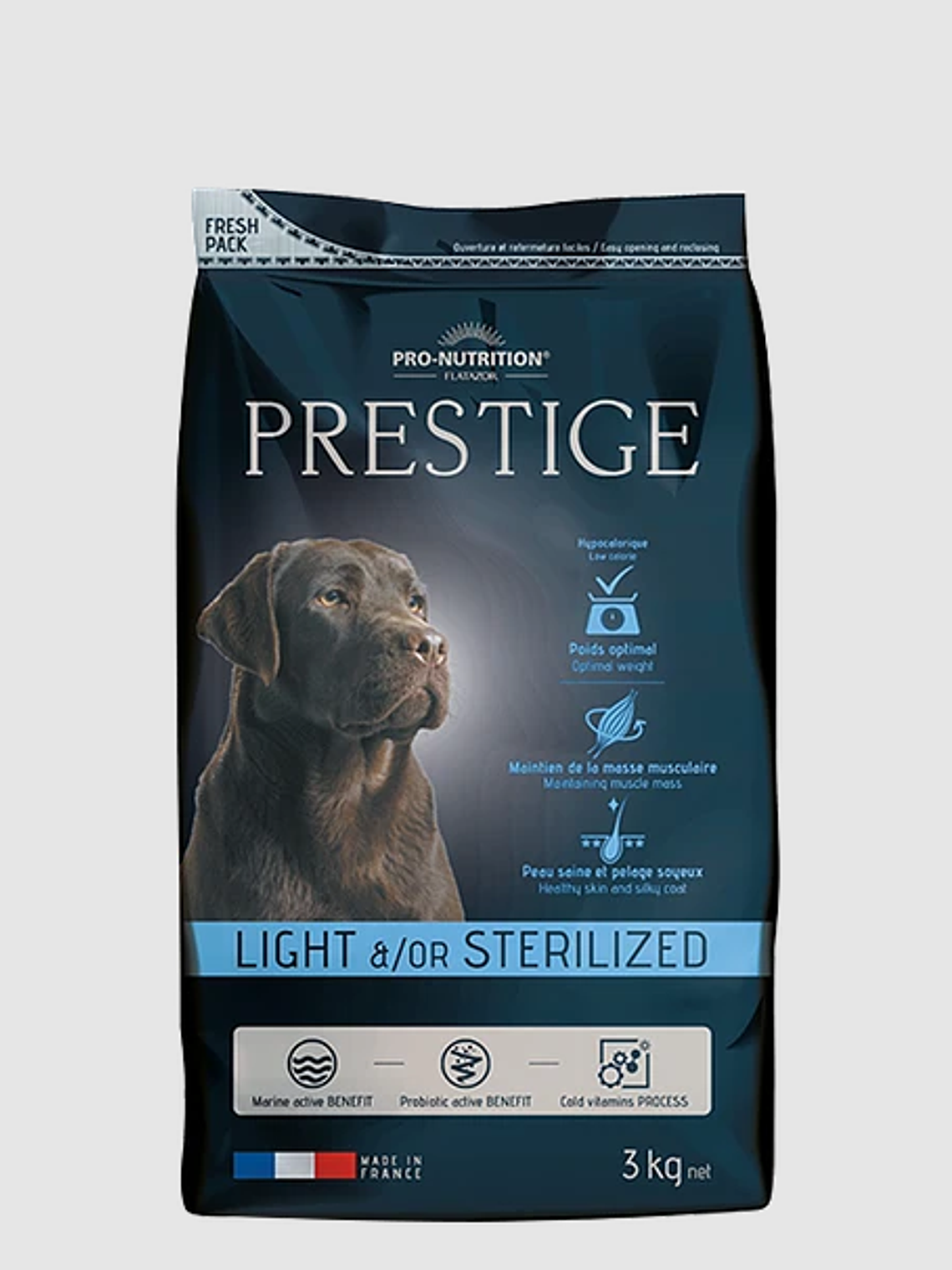 PRO NUTRITION PRESTIGE PERRO LIGHT/STERILIZADO 15 KG 1