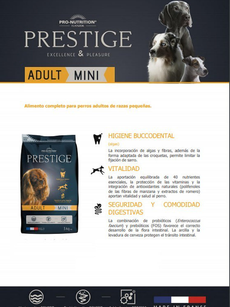 PRO NUTRITION PRESTIGE ADULTO MINI 3KG 2