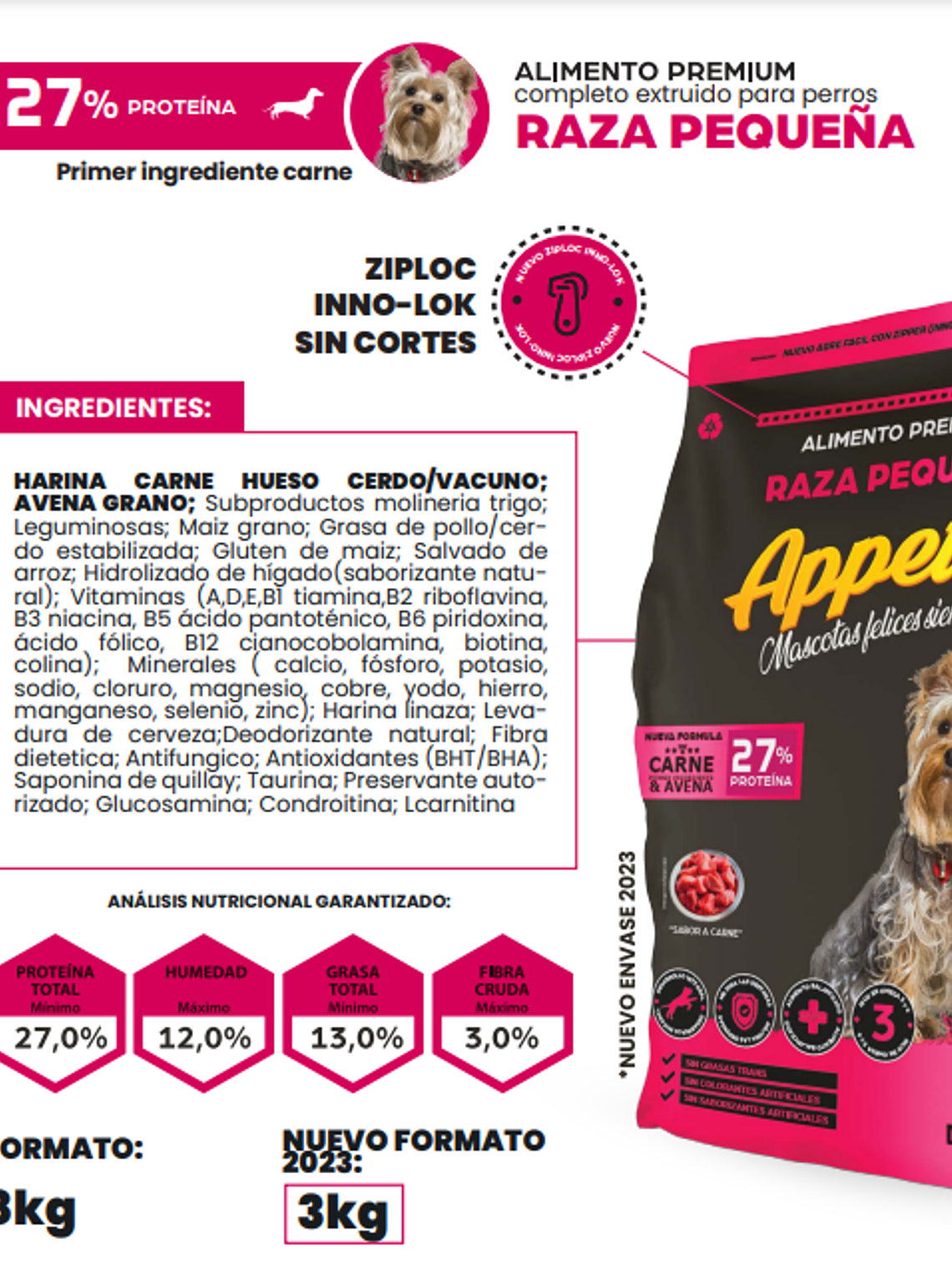 APPETIT ADULTO RAZA PEQUEÑA 3KG 2