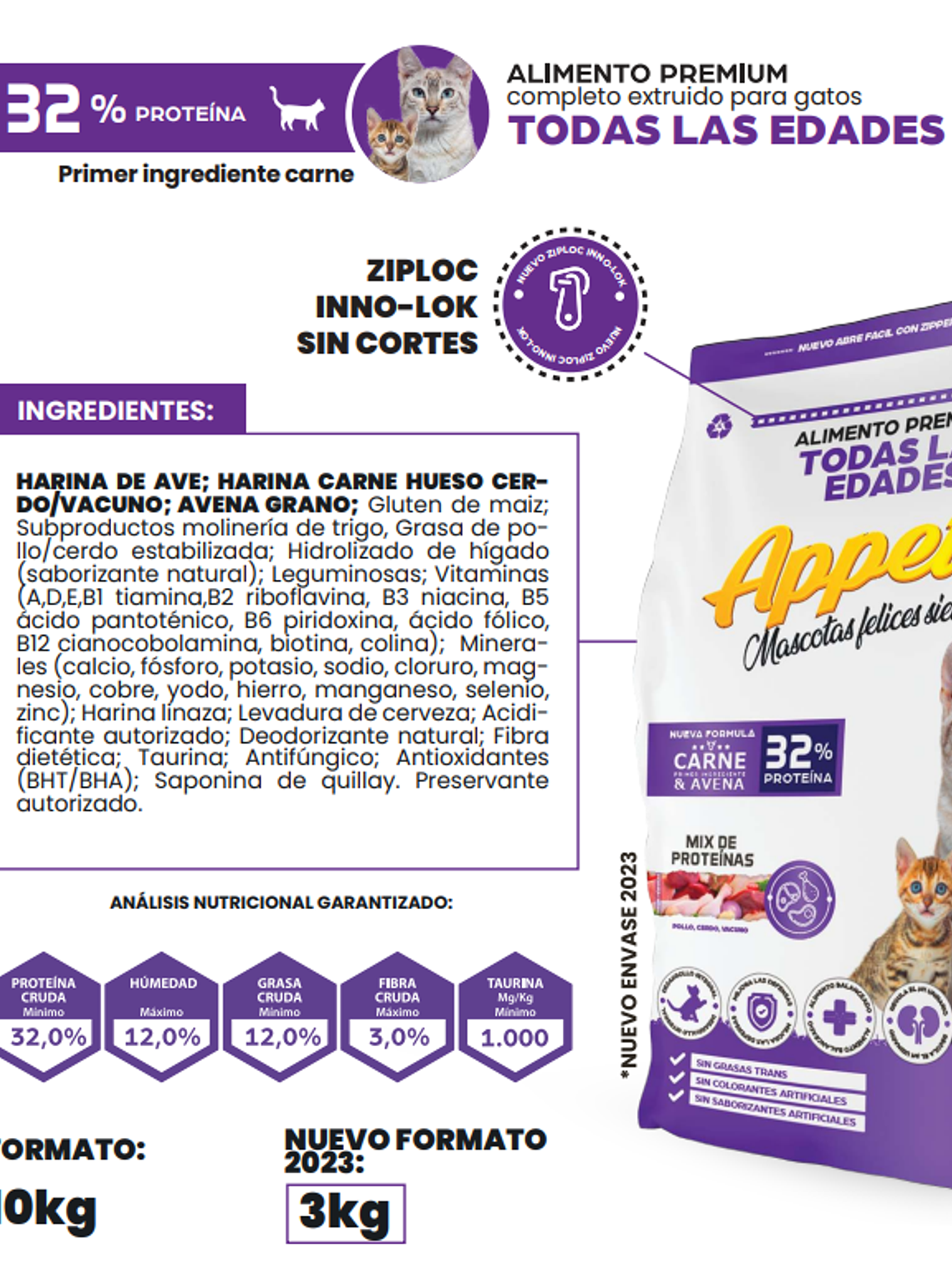 Appetit gato adulto/gatitos 3Kg 2