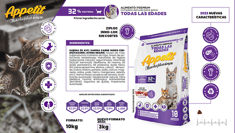 Appetit gato adulto/gatitos 3Kg