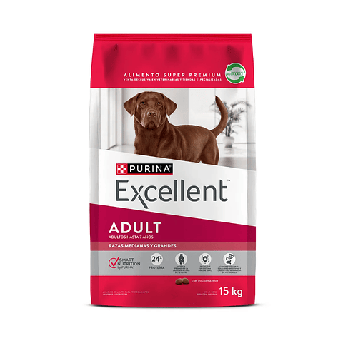PURINA EXCELLENT ADULT RAZA MEDIANA/GRANDE 15KG